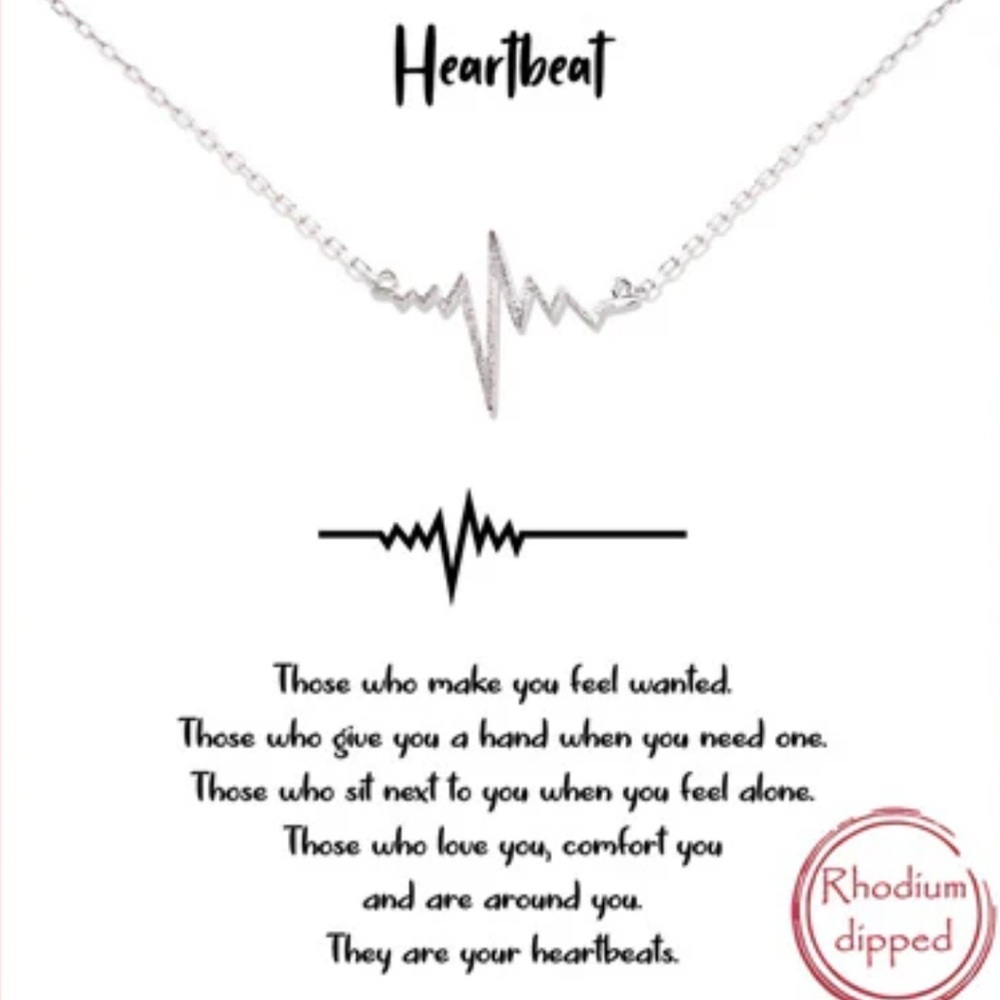 Heartbeat Brass Necklace